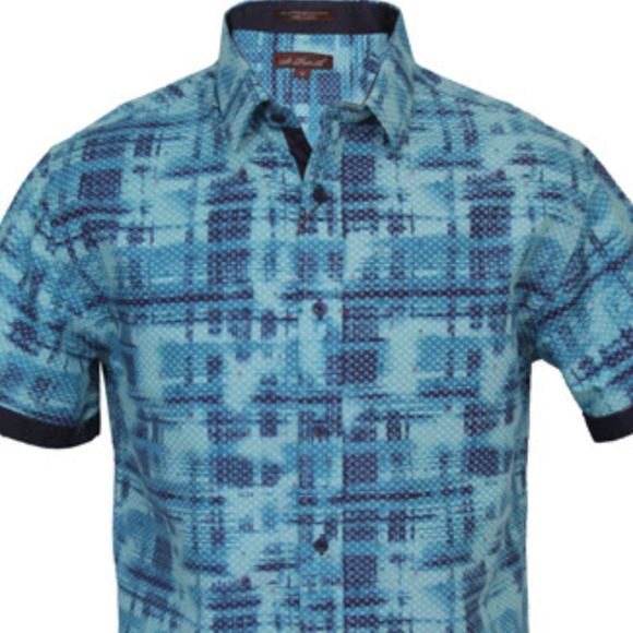 5X Mens Big Tall Short Sleeve Microfiber Shirt 5XL - Picture 2 of 5